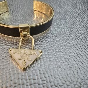 Prada Black and Gold Bracelet